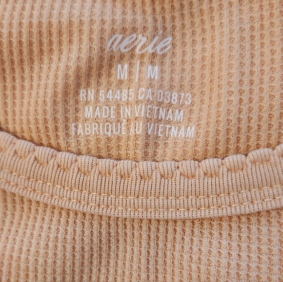 Aerie Peach Short Sleeve Women's Crop Top - Picture 4 of 6